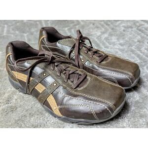 Skechers Lifestyle Brand 92 Shoes. BOYS SIZE 4.5 brown casual athletic vegan